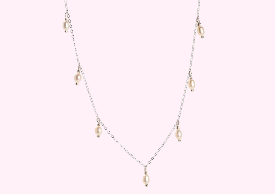 Little Pearl Necklace 925S Sølv