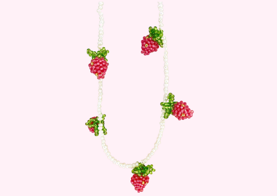 Strawberry Necklace 18K Guldbelagt